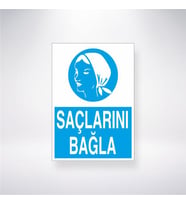 Saçlarını Bağla 21x28 Arkası Yapışkanlı Levha