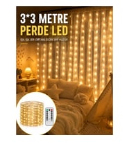 Mey İthalat® 3x3 Metre Perde LED Işık – Parti ve Bahçe Dekorasyonu Yeni Nesil