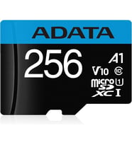 Adata 256GB Premier 100MB/S CLASS10 A1 Adaptörlü MicroSDXC Hafıza Kartı AUSDX256GUICL10A1-RA1