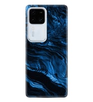 Vivo V30 Kılıf Desenli Silikon Blue MArble 1379