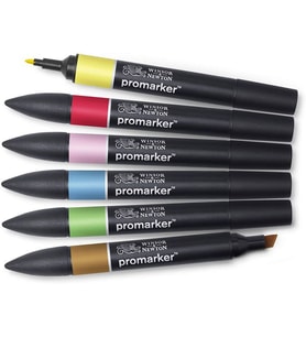 Winsor & Newton Promarker Mid Tones Ara Tonlar Seti (6 Renk) 