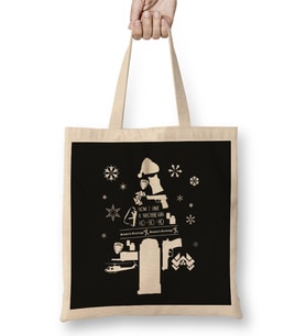 Die Hard Christmas Tree Silhouette Bez Çanta Uzun Saplı