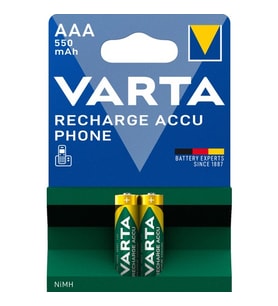 Varta 56663 NI-MH 1.2 Volt 550 Mah HR03 AAA Şarjlı 2'li İnce Kalem Pil