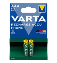 Varta 56663 NI-MH 1.2 Volt 550 Mah HR03 AAA Şarjlı 2'li İnce Kalem Pil
