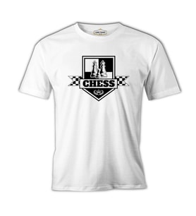 Satranç - XX Beyaz Erkek Tshirt