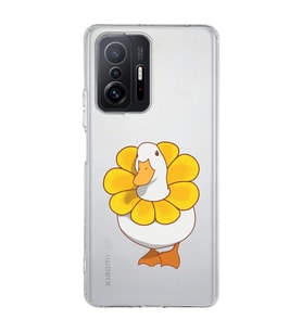 Redmi Mi 11T/Mi 11T Pro Uyumlu Tatlı Ördek Desenli Şeffaf Telefon Kılıfı