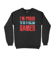 Kırmızı I Am Proud Siyah Sweatshirt