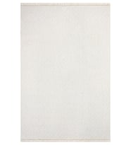 Makine Kaymaz Yıkanabilir Beyaz Minimalist Triko Salon Halısı Mutfak Halısı Koridor Halısı Yolluk Cream