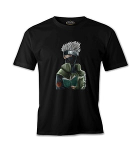 Naruto - Kakashi Siyah Erkek Tshirt