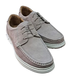 Wexperon W379 Erkek Hakiki Deri Bağcıklı Loafer Comfort Ayakkabı Nubuk Vizon