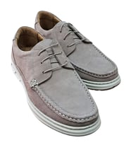 Wexperon W379 Erkek Hakiki Deri Bağcıklı Loafer Comfort Ayakkabı Nubuk Vizon