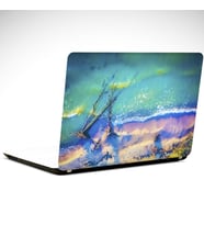 Mavi Deniz Kumsal Laptop Sticker 10 İnch (25X19CM)