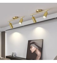 RİOLİGHT MODERN MATT ALTIN 2XGU10 DUYLU 3000K HAREKETLİ BAŞLIK SPOT AMPÜL DAHİLDİR 1ADET FİYATIDIR (Eskitme Altın)