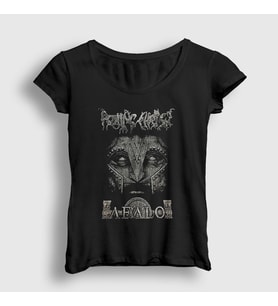 Presmono Kadın Siyah Aealo Rotting Christ T-Shirt 170672tt