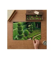 Ağaç Ve Çalılara Şekil Verme Sanatı Tasarımı 240 parça Ahşap Puzzle Ahşap Kutuda MP03432