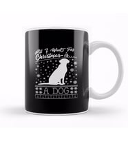 All I Want For Christmas Is A Dog Knit Pattern Kupa Bardak Porselen