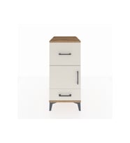 Kronos Komodin Tek Raflı 2 Çekmeceli Tek Kapaklı 44x59x96 Çam-Aytaşı