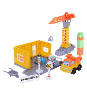 Ogi Mogi Toys İnşaat Bloklar ve Vinç 44 Parça (Karışık)