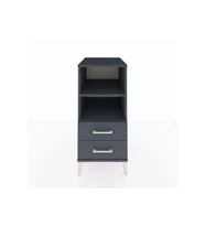 Kronos Komodin 2 Raflı 2 Çekmeceli 44x59x96 Antrasit-Antrasit