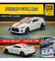CCA Premium Series Nissan GTR (R35) Beyaz 1/64 Model Araba