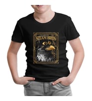 Crow with a Hat Siyah Çocuk Tshirt
