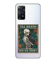 Redmi Note 12 Pro 4G Uyumlu Till Death Tarot Kart Tasarımlı Şeffaf Telefon Kılıfı