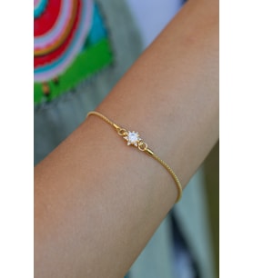 ÇGK KUYUMCULUK LOTUS TEKTAŞ ALTIN BİLEKLİK (Gold)