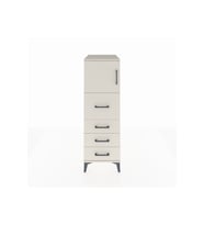 Kronos Dolap Tek Raflı 4 Çekmeceli Tek Kapaklı 44x59x134 Aytaşı-Aytaşı
