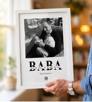 Babalar Günü Hediyesi Kişiye Özel İsimli ve Fotoğraflı Baba Çerçevesi - Babaya Anlamlı Hediye