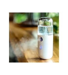 Beyaz Nano Mist Sprayer Dezenfektan Makinesi Mini Boy Taşınabilir Şarjlı