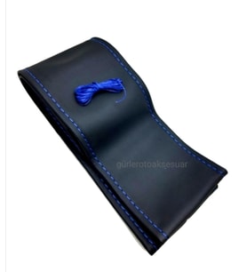 Ford Focus Direksiyon Kılıfı Dikmeli Soft Mavi İpli ( 38×10.5CM )