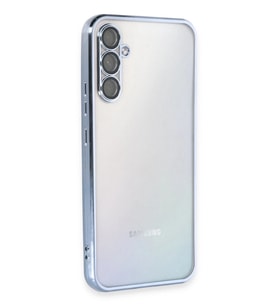 Pilelistore   Samsung Galaxy A34 5G Kılıf  Lensli Silikon - Açık Mavi