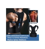Fitness Bayan Erkek Vücut Şekillendirici Korse Manyetik Sırt Dik