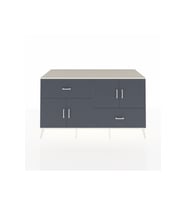 Kronos Konsol 3 Raflı 2 Çekmeceli 4 Kapaklı 176x59x99 Aytaşı-Antrasit