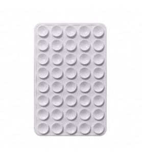 Lexroo Kare Öpücüklü Tek Taraflı Silikon Tutucu 5,50cm x 8cm - Açık Gri