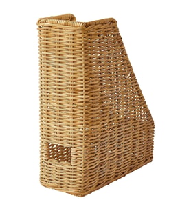 Rattan Dosyalık Naturel MeridyenDukkan Dosyalama Düzenleyici Ev-Ofis 25x30x10 Cm (KAHVE)
