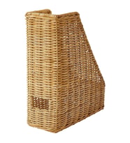 Rattan Dosyalık Naturel MeridyenDukkan Dosyalama Düzenleyici Ev-Ofis 25x30x10 Cm (KAHVE)