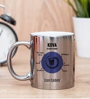 Kişiye Özel Kova Burcuna Hediye Silver Kupa Bardak