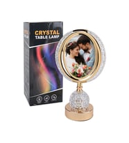 Fotoğraflı Kristal Ledli Masa Lambası - 20x34cm