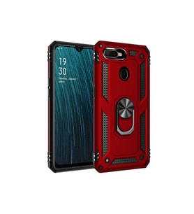 Oppo A7X Uyumlu Kılıf Zore Vega Kapak (Kırmızı)