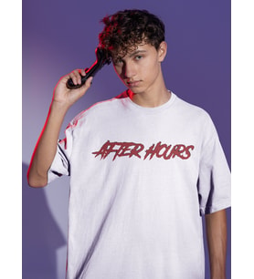 The Weeknd After Hours Sırt Baskılı Unisex Oversize Rapper Şarkıcı Tişört
