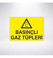 Basınçlı Gaz Tüpleri 21x28 Arkası Yapışkanlı Levha