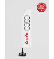 Audi Logolu Yelken Bayrak Set - Raşel Kumaş 1. Kalite