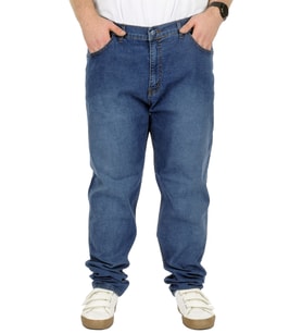 Mode XL Büyük Beden Erkek Kot Pantolon Klasik 5Cep Mark 22930 Mavi