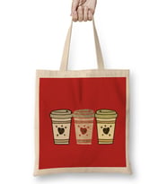 Funny coffee drinKs Art lover Gift Quote - Vintage Retro Rainbow Style Bez Çanta Uzun Saplı