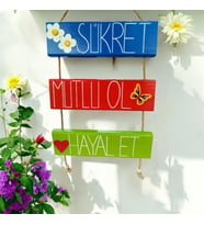 Bahçe Süsü Duvar Süsü Balkon Süsü Dekorasyon  ev hediyesi hediye balkon süsü Teras Kapı Süsü Mutfak Süsü Hediyelik Eşya Ölçü 60*30 (Çok Renkli)
