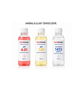 pH 4.01 - 7.01 & İletkenlik 1413 µS/cm Kalibrasyon Sıvısı Seti