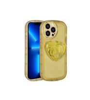 Apple iPhone 13 Pro Max Uyumlu Kılıf Kamera Korumalı Pop Soketli Renkli Zore Ofro Kapak (Sarı)