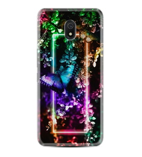 Xiaomi Redmi 8A 8 Pro 9C 9T 10C 11T Pro Kılıf Desenli Silikon Butterfly Neon 1684