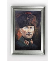 Gümüş Çerçeveli Atatürk Tablo a289